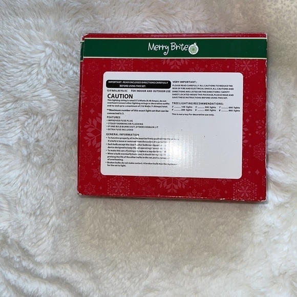 Merry brite 200 white lights used once to check if the work snd stored away - Picture 5 of 5